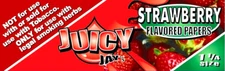 Juicy Jay's 1 1/4 Rolling Papers Strawberry Flavored  USA SHPD Best Price!