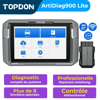 TOPDON AD900 Lite OBD2 appareil de diagnostic scanner tout système test actif