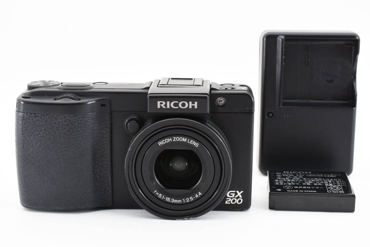 Ricoh GX200 12.1MP Digital Camera Black | 3-9.9x Optical Zoom | 4x