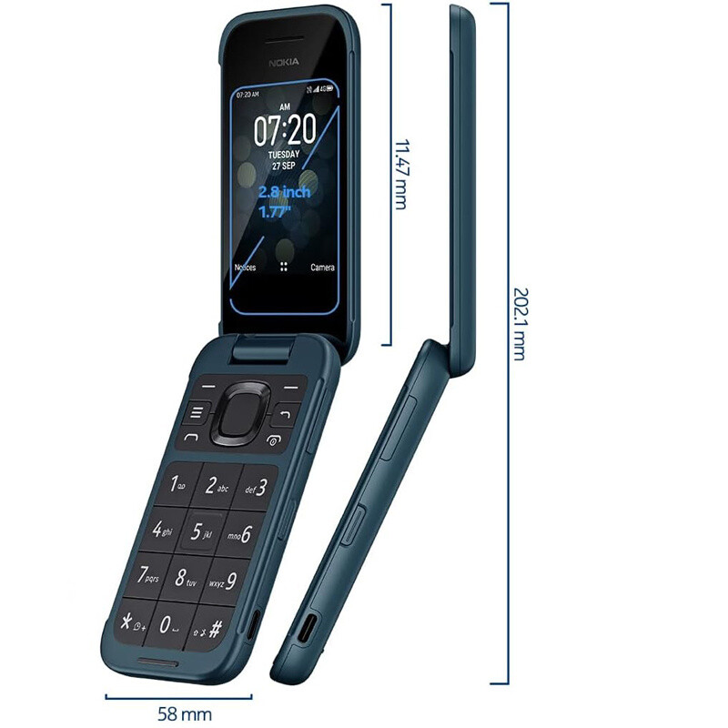 携帯電話本体 Nokia 2780 flipphone 4G LTE Nokia 2780 Flip 4G LTE WIFI 512MB GSM Big Keyboad 2.7