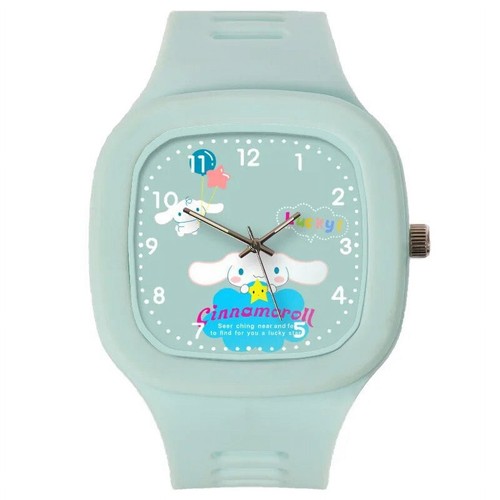 Hello Kitty Watch, Square Case, Silicone Strap, Quartz Movement, Sanrio - Picture 4 of 8