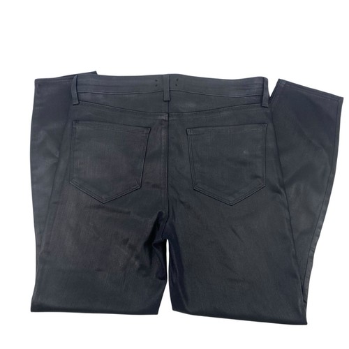 L' AGENCE Size 29 Black Margot Coated High Rise Skinny Jeans - Picture 5 of 15