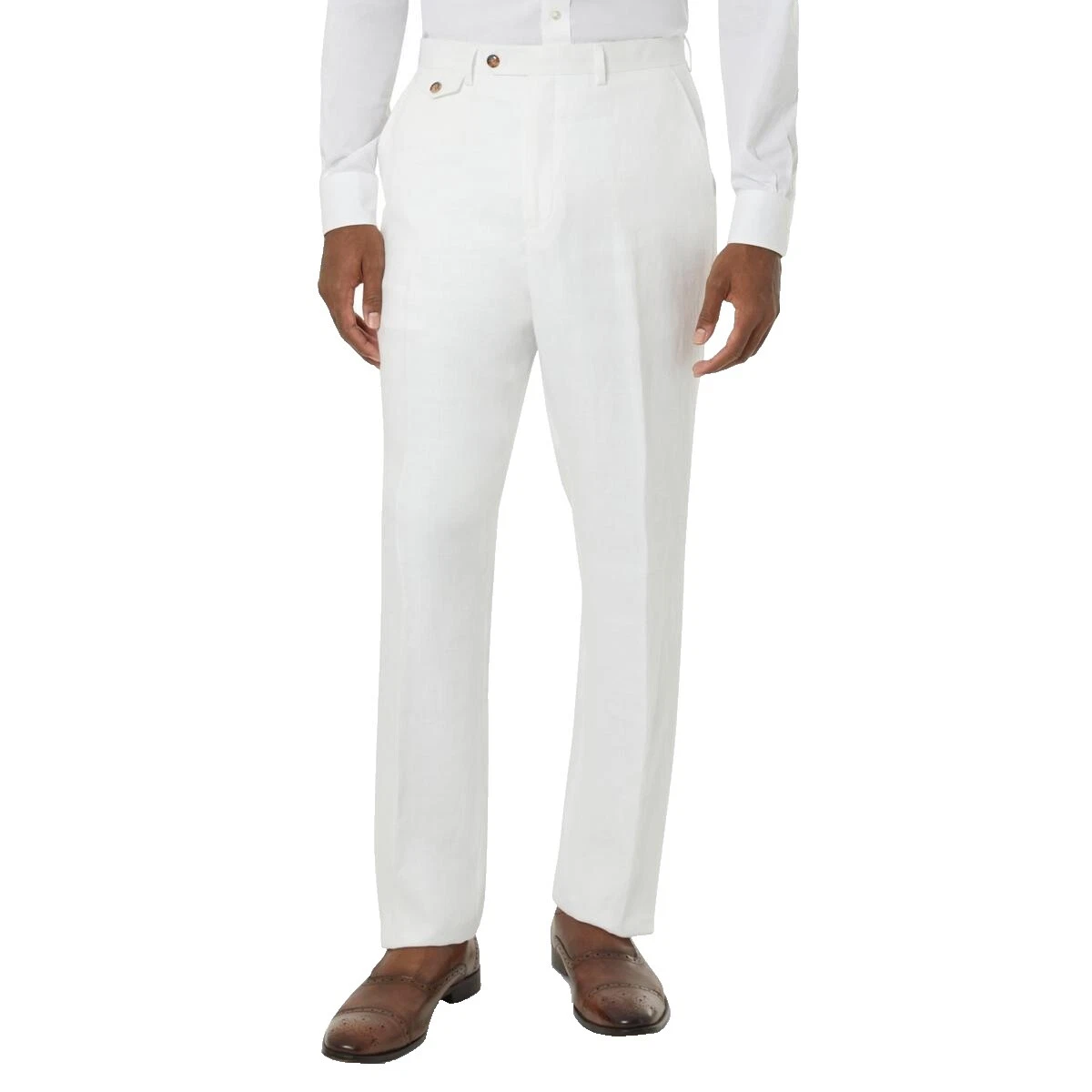 Linen Men's White Size 32