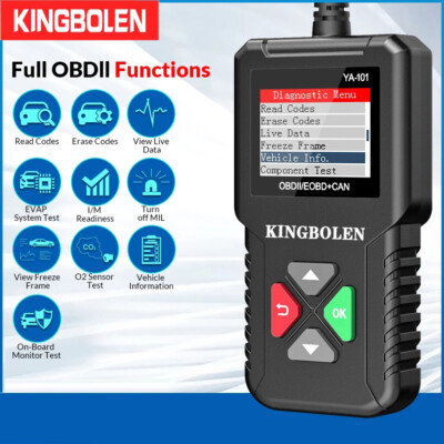 KINGBOLEN OBDII OBD2 Scanner Car Check Engine Fault Code Reader Diagnostic Tool