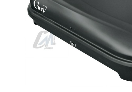 E9000 BAULE BOX TETTO GEV SPAZIO320 NERO OPACO 125X90X34 PORT 50kg 320L OM. TUV - Foto 5 di 16