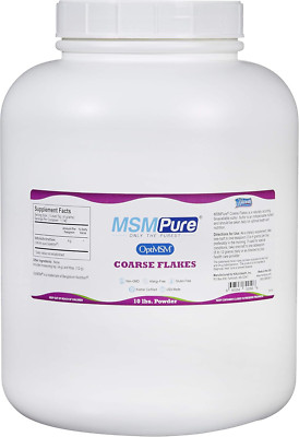 Msmpure Coarse MSM Powder Flakes   Organic Sulfur for Joint Flexibility, Skin...