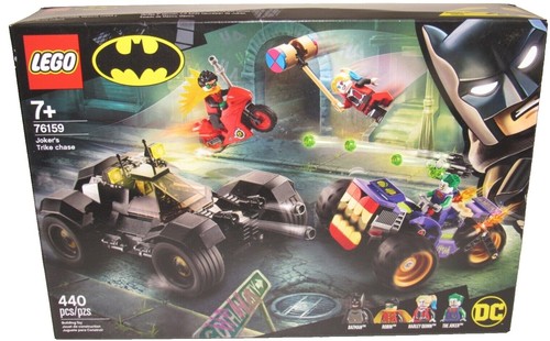 LEGO 76159 Batman Joker's Trike Chase Set NIB 440 Pc Harley Quinn