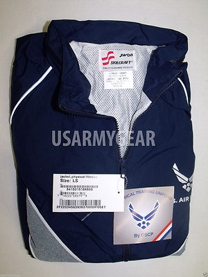 USAF Air Force Physical Fitness Training PT windbraker Lined Rain