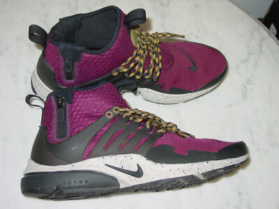 Nike Air Presto Mid Utility Bordeaux Trail Running Shoes 859524-600 Mens Size 12 2017 Mens Nike Air Presto Mid Utility  main image 4