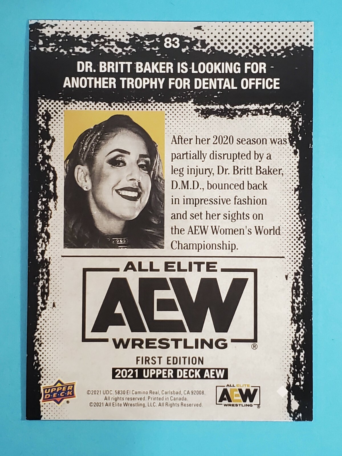 2021 Upper Deck AEW Britt Baker #83 | eBay