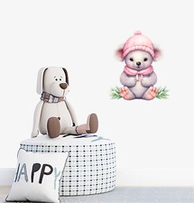 Cute Kaola Bear Wall Art Bedroom Colourful Vinyl Sticker Decals a5192