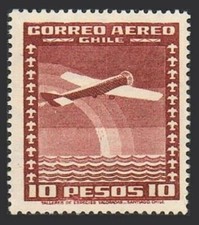Chile C46 Block4 Mnh. Michel 215. Air Post 1934. Airplane. Chile C46 Block4 Mnh. Michel 215. Air Post 1934. Airplane.