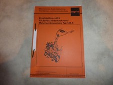 Ersatzteilliste agria Mehrzweckmaschine 100-5