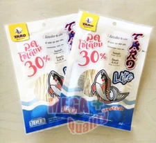 TARO LITE fish slimming Seafood snack Original flavored Less Sodium 2 x 22 g.