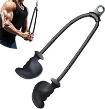Ergonomic Tricep Rope Pull Down Attachment Upgraded Long Triceps Rope Cable A...
