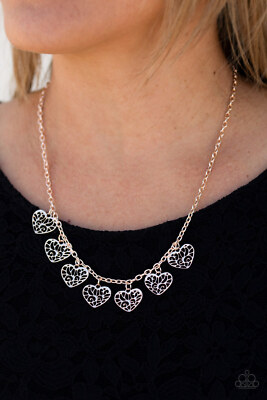 Less Is AMOUR Gold Necklace and Earring 
