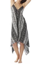 Vince Camuto Women's Printed Convertible Swim Cover-up Dress, Black, XS, $158