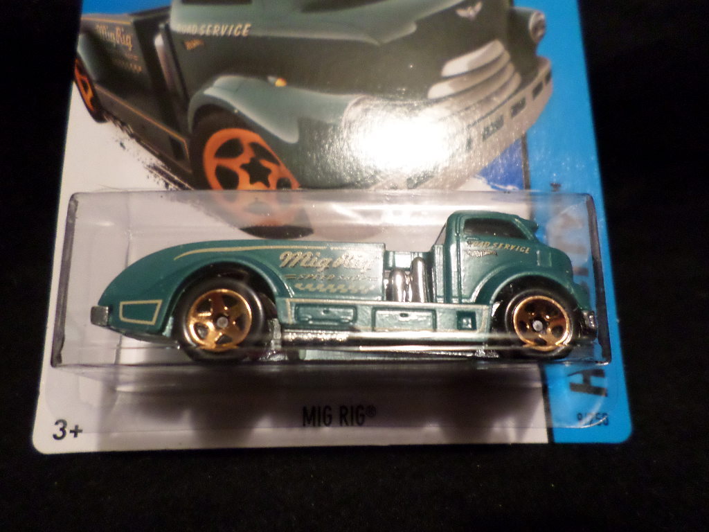 HW HOT WHEELS 2015 HW CITY #9/250 MIG RIG HOTWHEELS GREEN VHTF RARE