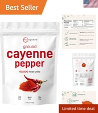 Bulk 6lbs Ground Cayenne Pepper - Additive Free, Vegan-Friendly Spicing Solution