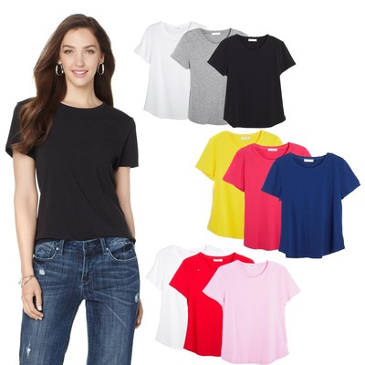 T.B.O. Essential Combed Cotton Tee 3-Pack 455728J (1X,W/G/B OR P/R/W)