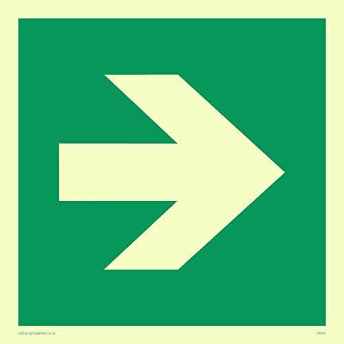 Viking segni sa451-s15-p Right Arrow Symbol Only Sign, semirigida Fotoluminescen