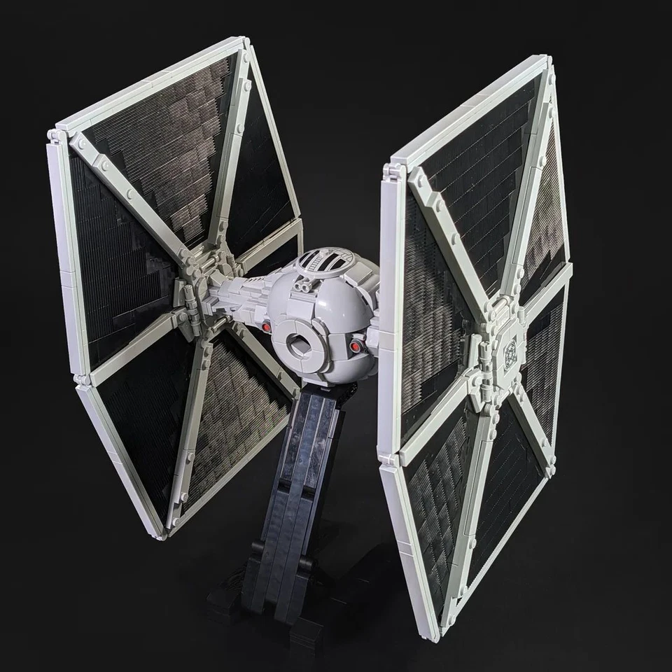 Modubrix Mocs Building Blocks TIE Fighter Fighter 1385 Pieces Set Brick Toy Kit - Image 3 of 4