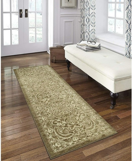 Pelham Vintage Runner Rug Non Slip Hallway Entry Carpet,2 x 6 Hallway