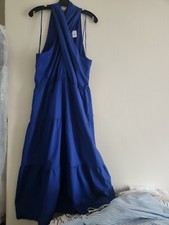 The GAP Tiered Maxi Dress Blue Cobalt Size XL BNWT