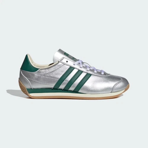 Adidas Women's Country OG 'Silver Metallic Collegiate Green' Shoes IE8412