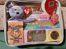 NEW TY Beanie Baby BBOC Official Club Platinum Membership Kit 1999 Clubby