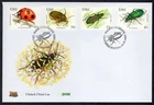 FAUNA BEETLES INSECTS SET & S/S 2003 IRELAND 2 FDC