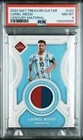 2022 PANINI NATIONAL TREASURES ROAD TO WORLD CUP LIONEL MESSI 91/99 PSA 8