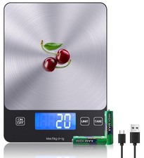 Digitale K&uuml;chenwaage Elektronik Lebensmittelwaage Z&auml;hlwaage mit LCD Anzeige