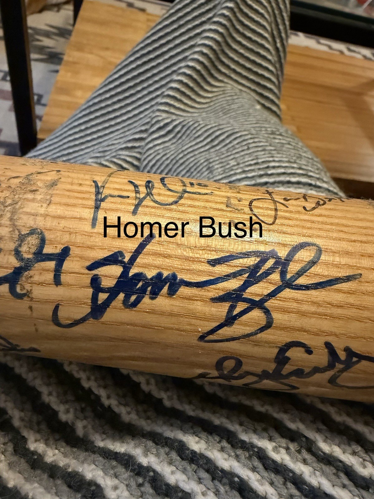 Game Used Baseball Bat Multiple Player Autos MLB Astros B-Jays Tigers Marlins FS view 13