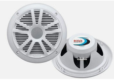 PAIR BOSS AUDIO MR6W 6.5" 180W DUAL CONE MARINE FULL RANGE SPEAKER SYSTEM U