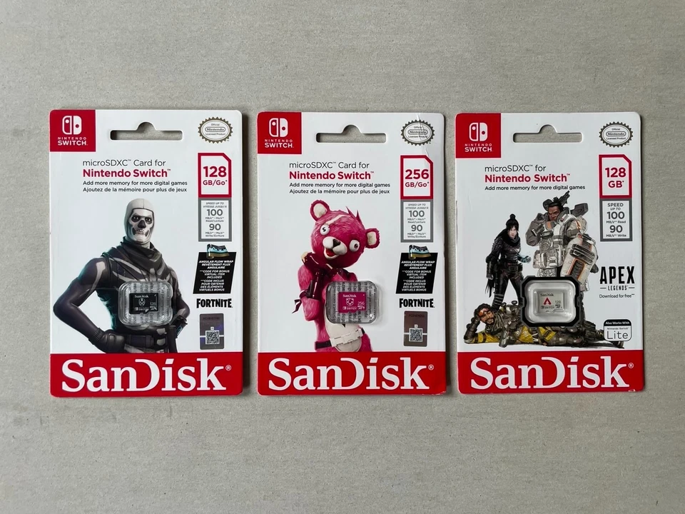 # Nintendo SWITCH FULLSET SanDisk SD Card Speicherkarten alle 20 Stück SDXC NEU! - Bild 4 von 4