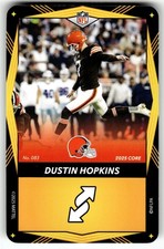 2025 UNO Elite NFL Football Core Edition Card #83 Yellow Dustin Hopkins