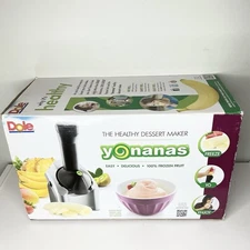 Dole Yonanas The Healthy Dessert Maker 100% Frozen Fruit Turns Into Soft Serve 