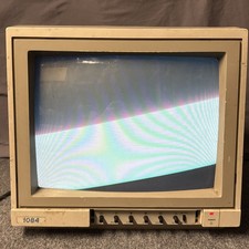 Commodore 1084 CRT Monitor Vintage 1987 Powers On Parts Or Repair