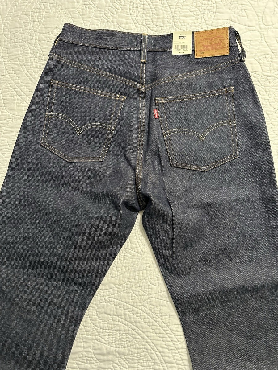 Levi's Womens 501 Original Selvedge Denim A6167-0007 DARK WASH
