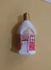 Vintage Christmas Light Bulb Figural Cottage House Non Working Decorative