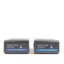 Lot of 2 Powerextra battery NP-F960 7.4V 48.8Wh 6600mAh
