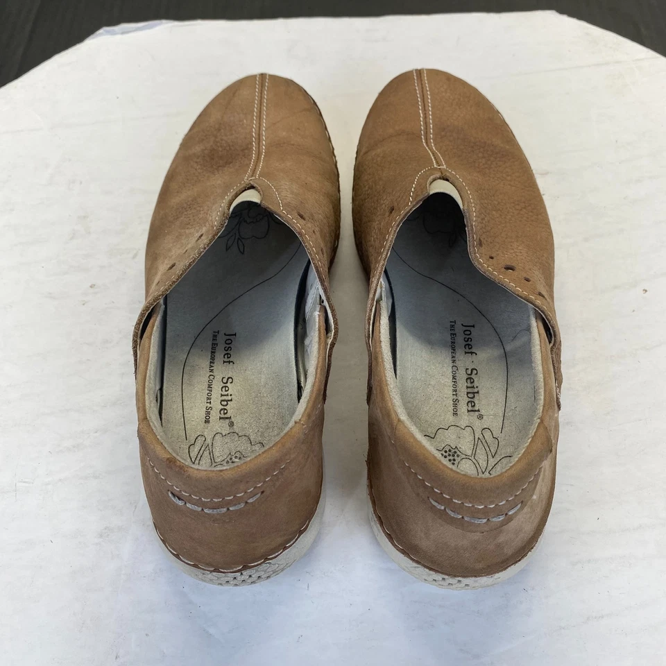 Josef Seibel Fergey Women's Size 38 Brown Leather Slip On Loafers,Comfort - Image 4 of 4