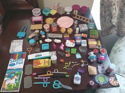 Dollhouse Accessories Mixed lot Calico Critters Lil Woodzee Miniverse And More