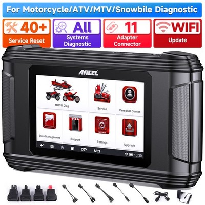 ANCEL MT500 PRO Motorcycle Scanner Full-System OBD2 Diagnostic ECU Programming