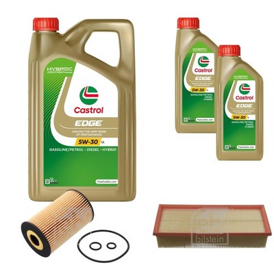 FEBI Inspektionspaket 7L Castrol EDGE Titanium FST 5W-30 LL für VW Passat