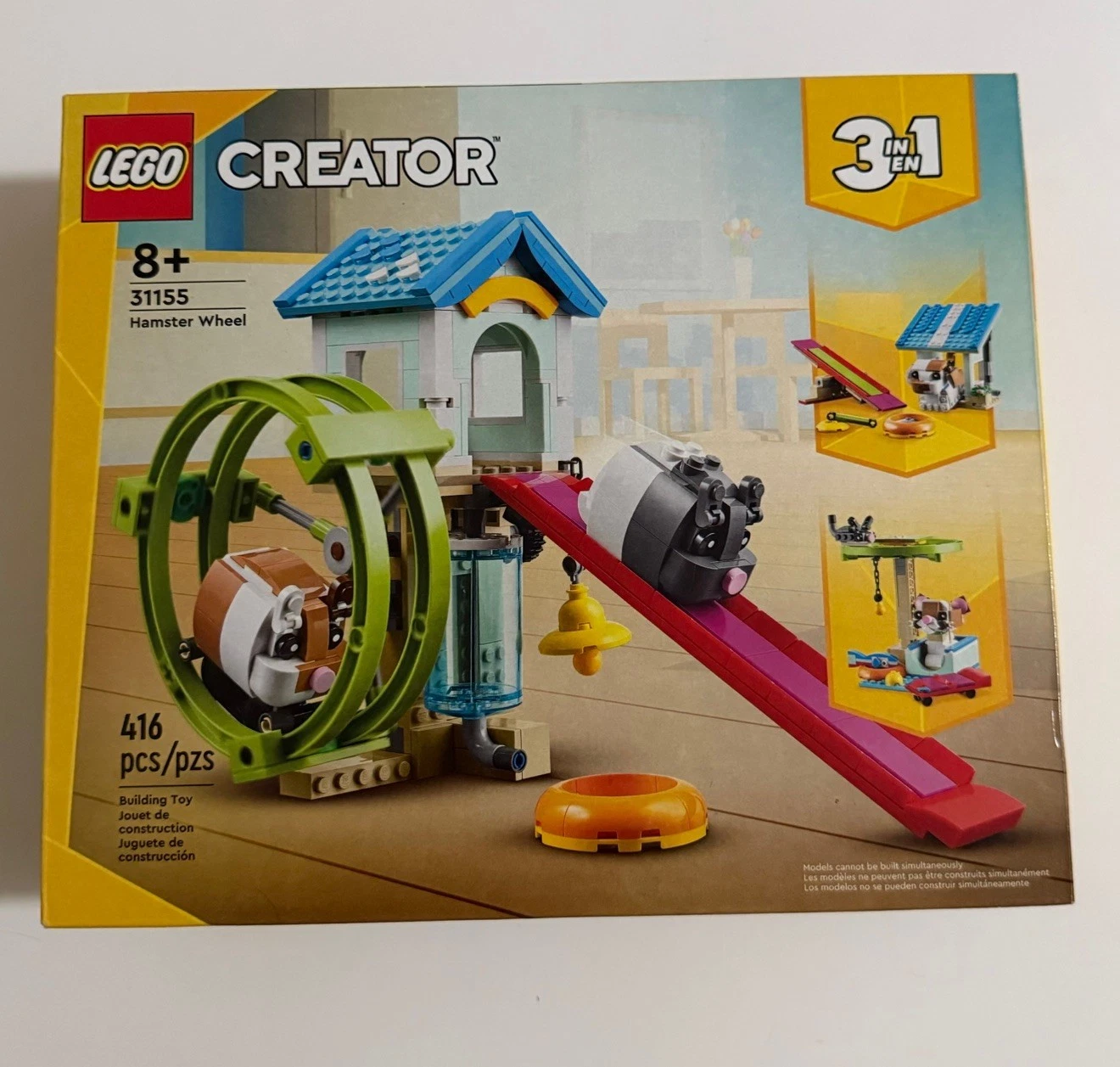 LEGO CREATOR: 3-in-1 Hamster Wheel (31155) New in Box - Retired
