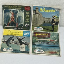 View-Master 3D Image Discs of Florida Travel Scene Lot of 4 Sets 3 Reels Each