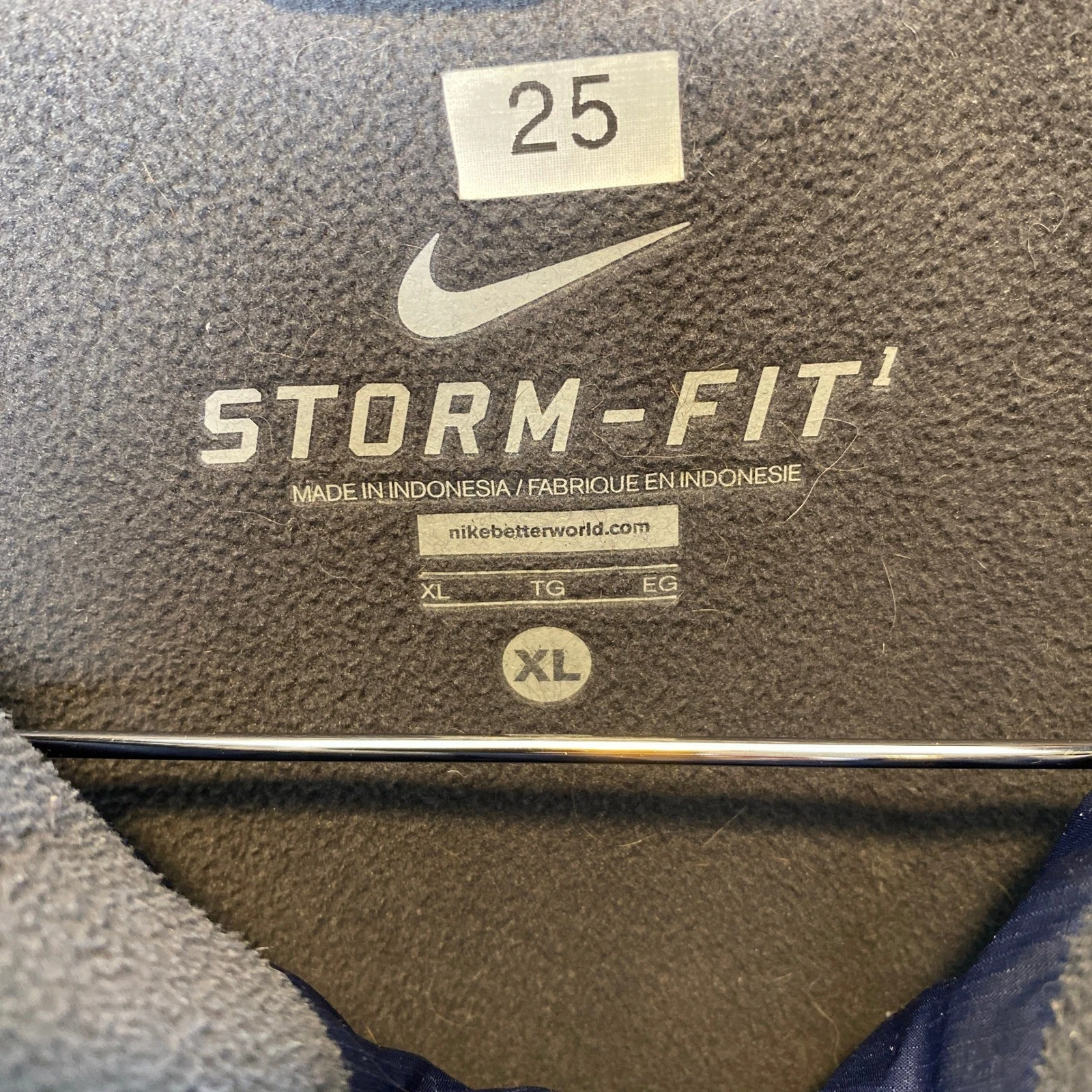 Nike Michigan Wolverines Storm-FIT Jacket Mens XL Blue Heavy Winter Parka Coat - product detail image 3