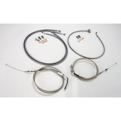 Baron Custom Accessories 12 in. Handlebar Cable and Line Kit - BA-8059KT-12